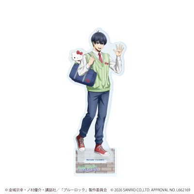 【グッズ-スタンドポップ】TVアニメ『ブルーロック』×サンリオキャラクターズ アクリルスタンド29/潔 世一×ハローキティ(コラボイラスト)