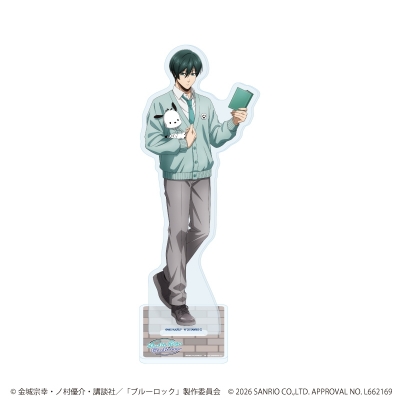 【グッズ-スタンドポップ】TVアニメ『ブルーロック』×サンリオキャラクターズ アクリルスタンド30/糸師 凛×ポチャッコ(コラボイラスト)