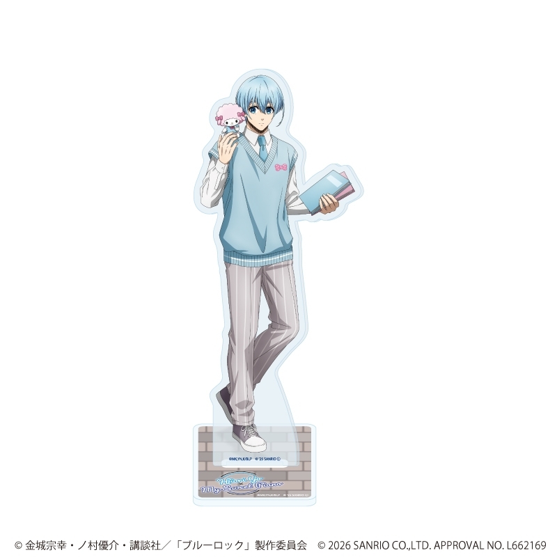 【グッズ-スタンドポップ】TVアニメ『ブルーロック』×サンリオキャラクターズ アクリルスタンド36/氷織 羊×マイスウィートピアノ(コラボイラスト)