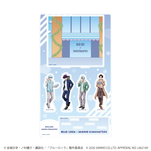 【グッズ-スタンドポップ】TVアニメ『ブルーロック』×サンリオキャラクターズ プレミアム アクリルジオラマプレート07/Bパターン(コラボイラスト)