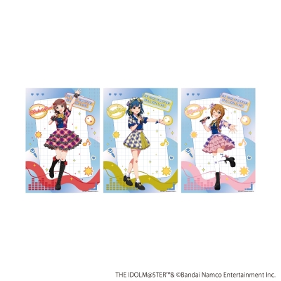 【グッズ-複製原画】アイドルマスター ミリオンライブ! REPLICA GENGA 3枚セット04/カラオケver.(描き下ろしイラスト)