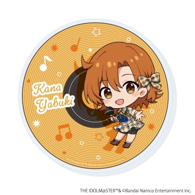 【グッズ-コースター】アイドルマスター ミリオンライブ! アクリルコースター12/矢吹 可奈 カラオケver.(ミニキャライラスト)