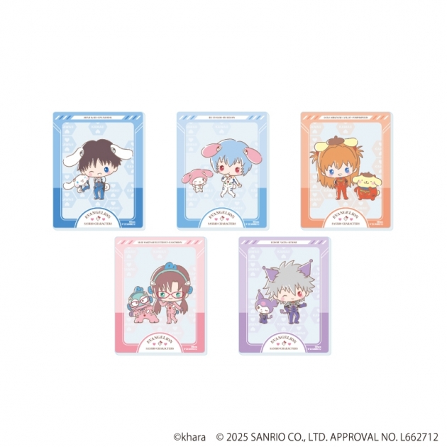 【グッズ-カード】エヴァンゲリオン×サンリオキャラクターズ アクリルカード01/トレーディング(全5種)(コラボイラスト)
