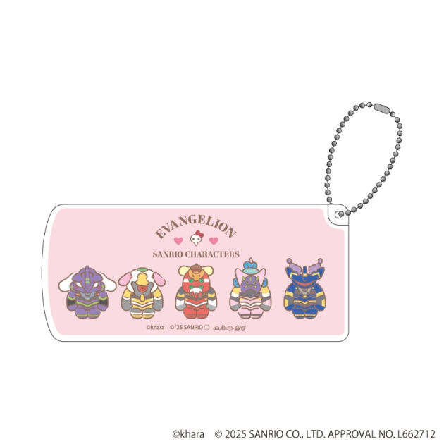 【グッズ-小物入れ】エヴァンゲリオン×サンリオキャラクターズ スライド式小物ケース01/Aパターン(コラボイラスト)