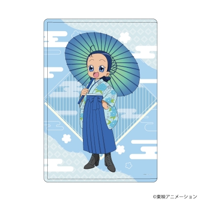 【グッズ-カードケース】おジャ魔女どれみドッカ~ン! キャラクリアケース27/妹尾あいこ 袴・番傘ver.(描き下ろしイラスト)