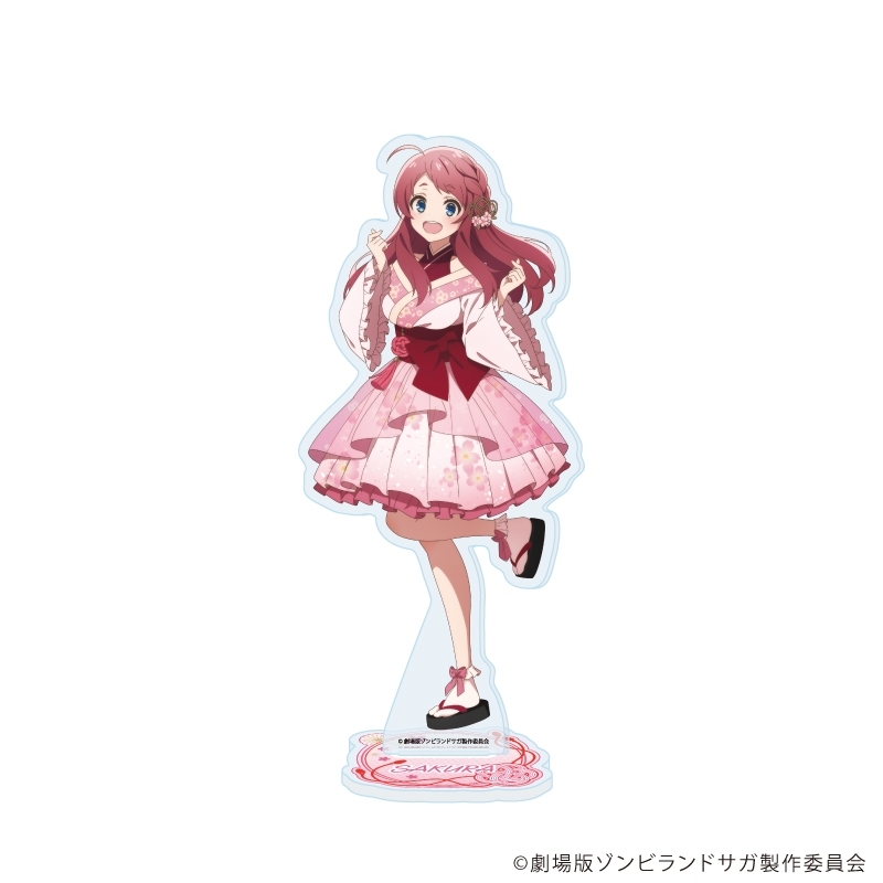[Good-Stand Pop] Movie version “Zombieland Saga Yumeginga Paradise” Acrylic Stand 01/Minamoto Sakura Japanese Style Dress ver. (drawn illustration)