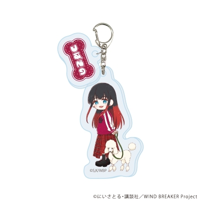 【グッズ-キーホルダー】TVアニメ『WIND BREAKER』 パーツ付きアクリルキーホルダー06/椿野 佑 犬ver.(グラフアートイラスト)