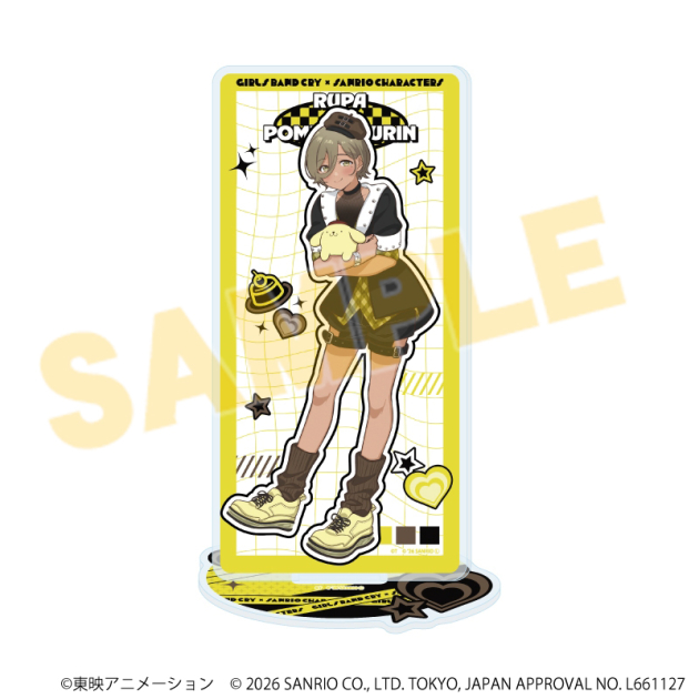 【グッズ-スタンドポップ】ガールズバンドクライ×サンリオキャラクターズ アクリルスタンド14/ルパ×ポムポムプリン(コラボイラスト)