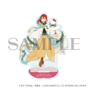 【グッズ-スタンドポップ】赤髪の白雪姫×サンリオキャラクターズ アクリルスタンド01/白雪×ハローキティ(コラボイラスト)の画像