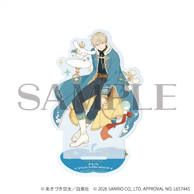 【グッズ-スタンドポップ】赤髪の白雪姫×サンリオキャラクターズ アクリルスタンド02/ゼン×シナモロール(コラボイラスト)