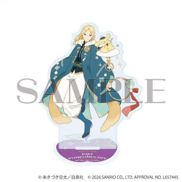 【グッズ-スタンドポップ】赤髪の白雪姫×サンリオキャラクターズ アクリルスタンド04/木々×ポムポムプリン(コラボイラスト)