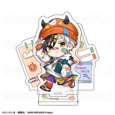 【グッズ-スタンドポップ】WIND BREAKER 【でびデコパーカー】ちびキャラver. アクリルスタンド【桜 遥】