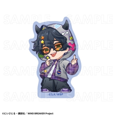 【グッズ-ステッカー】WIND BREAKER 【でびデコパーカー】ちびキャラver. ダイカットステッカー【棪堂 哉真斗】