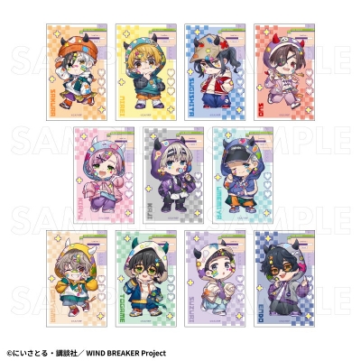 【グッズ-ブロマイド】WIND BREAKER 【でびデコパーカー】ちびキャラver. トレーディングミニブロマイド