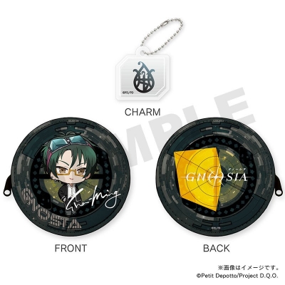 【グッズ-ポーチ】【グノーシア】 アクリルチャーム付きミニウォレットポーチ・学園沙明