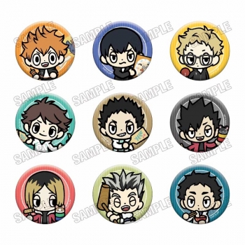 グッズ-バッチ】アニメ「ハイキュー!!」 ミニキャラ缶バッジ 