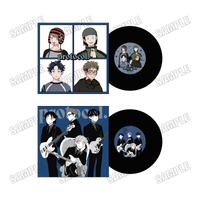 【グッズ-コースター】『ふつうの軽音部』 レコード風コースター【おめかしver. protocol.】