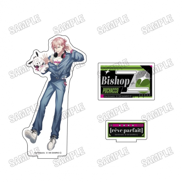 【グッズ-スタンドポップ】「DYNAMIC CHORD」×「サンリオキャラクターズ」 BIGアクリルスタンド②Bishop×ポチャッコ