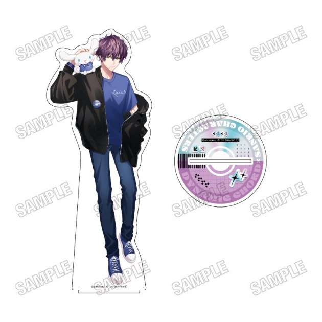 【グッズ-スタンドポップ】「DYNAMIC CHORD」×「サンリオキャラクターズ」 BIGアクリルスタンドLL⑤檜山朔良×シナモロール
