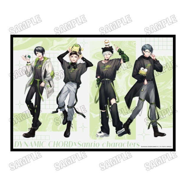 【グッズ-カード】「DYNAMIC CHORD」×「サンリオキャラクターズ」 B4イラストシート④apple-polisher