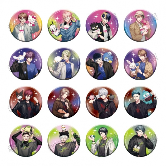 【グッズ-バッチ】「DYNAMIC CHORD」×「サンリオキャラクターズ」 缶バッジコレクション