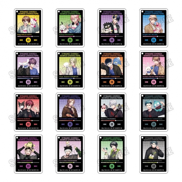 【グッズ-キーホルダー】「DYNAMIC CHORD」×「サンリオキャラクターズ」 アクリルキーホルダーコレクション