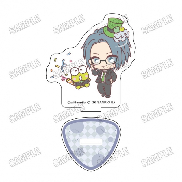 【グッズ-スタンドポップ】「DYNAMIC CHORD」×「サンリオキャラクターズ」 ミニキャラアクリルスタンド⑯Kuro×けろけろけろっぴ