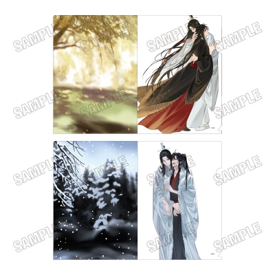 【グッズ-クリアファイル】大河幻想ラジオドラマ「魔道祖師」 描き下ろしクリアファイルセット【四時四景ver.】②秋・冬