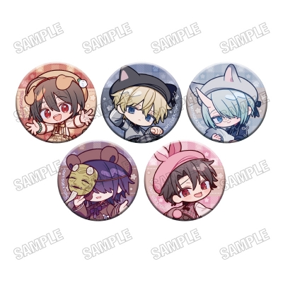 【グッズ-バッチ】TVアニメ「妖怪学校の先生はじめました!」 描き起こし缶バッジコレクション【アニマル×チェックver.】