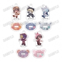 【グッズ-キーホルダー】TVアニメ「妖怪学校の先生はじめました!」 描き起こしアクリルキーホルダーコレクション【アニマル×チェックver.】の画像