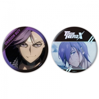 グッズ-バッチ】「TO BE HERO X」 オーロラ缶バッジ2個セット 梁龍 