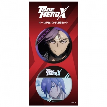 グッズ-バッチ】「TO BE HERO X」 オーロラ缶バッジ2個セット 梁龍 