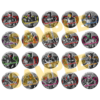 グッズ-バッチ】平成仮面ライダー20作品記念 トレーディング缶バッジ 