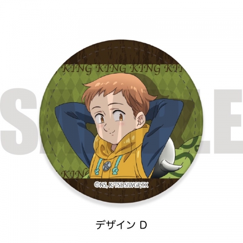 グッズ バッチ 七つの大罪 神々の逆鱗 レザーバッジ D キング アニメイト