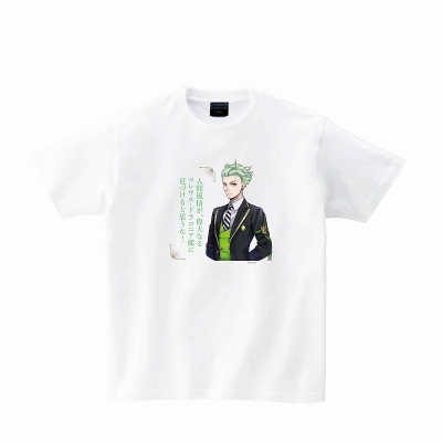 【グッズ-Tシャツ】『ディズニー ツイステッドワンダーランド』 Tシャツ ホワイト セベク&セリフ L