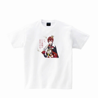 【グッズ-Tシャツ】『ディズニー ツイステッドワンダーランド』 Tシャツ ホワイト リドル&セリフ L