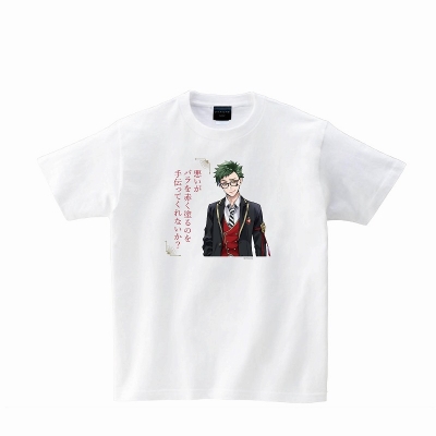 【グッズ-Tシャツ】『ディズニー ツイステッドワンダーランド』 Tシャツ ホワイト トレイ&セリフ L