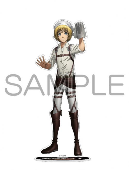 グッズ スタンドポップ 進撃の巨人 描きおろし お掃除ver ビッグアクリルフィギュア アルミン アニメイト