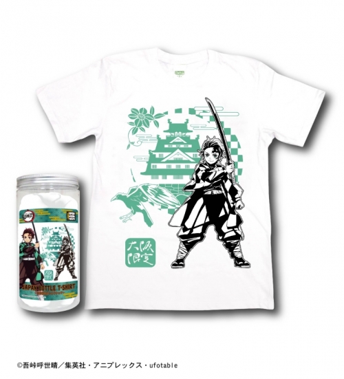 グッズ Tシャツ 鬼滅の刃 日本限定ボトルtシャツ 大阪 白 M アニメイト