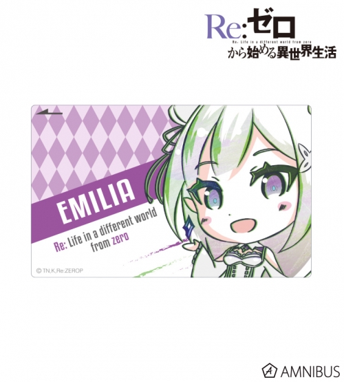 グッズ ステッカー Re ゼロから始める異世界生活 デフォルメani Art Icカードステッカー エミリア アニメイト