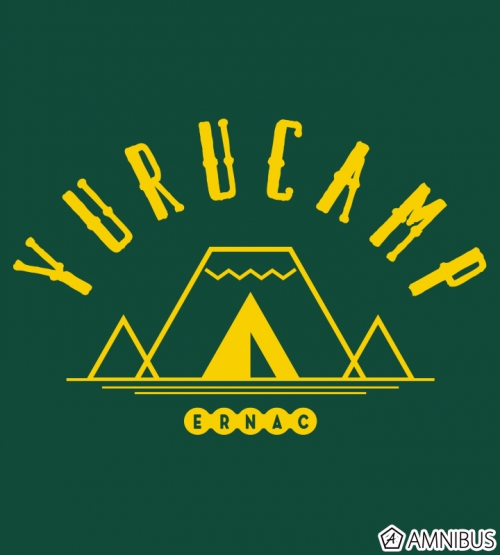 グッズ Tシャツ ゆるキャン カレッジデザインtシャツ メンズ サイズ M アニメイト