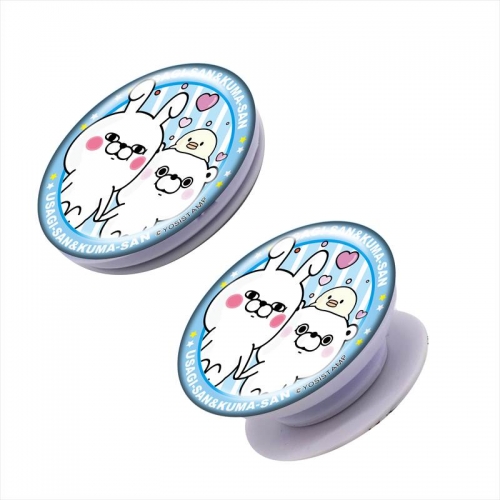 グッズ 携帯グッズ ヨッシースタンプ スマホグリップ くまさんa フェイス アニメイト