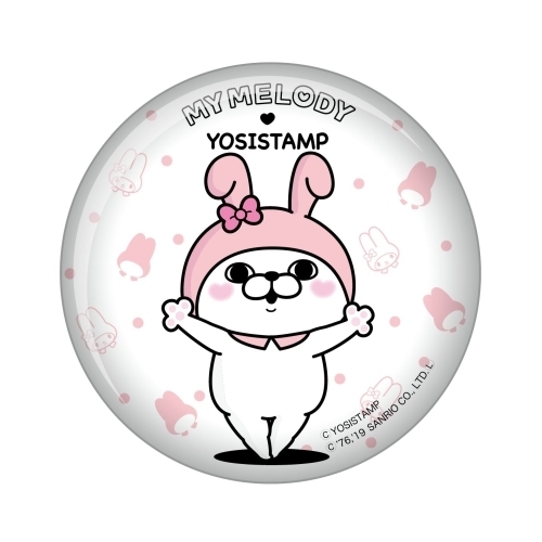 グッズ バッチ ヨッシースタンプ サンリオキャラクターズ 缶バッジ うさぎさん マイメロディ アニメイト