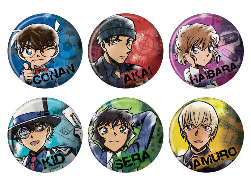 グッズ バッチ 名探偵コナン スプレーアートシリーズ 缶バッジ アニメイト