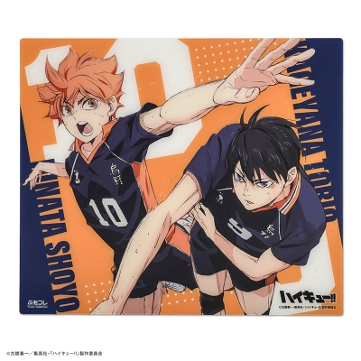 【グッズ-マウスパッド】ハイキュー!! × ふもコレ ガラスマウスパッド 烏野高校モデル