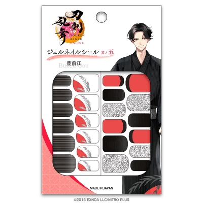 【グッズ-化粧雑貨】刀剣乱舞ONLINE ジェルネイルシール 其ノ五 豊前江