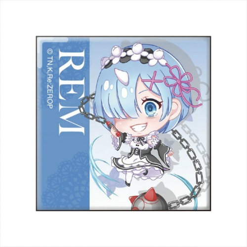 グッズ-バッチ】Re:ゼロから始める異世界生活 スクエア缶バッジ 鬼レム 