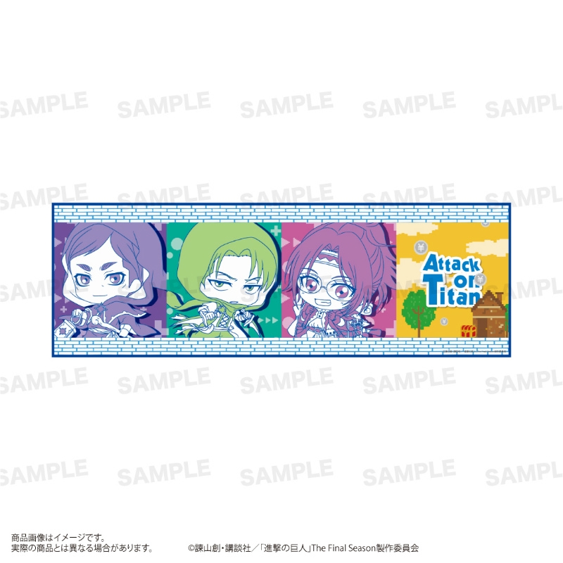 メール便対象 グッズ タオル 進撃の巨人 タオル きゃらほっぴん B リヴァイ エルヴィン ハンジ クーポン有 グッズ タオル ハンカチ類 Ozvs Me