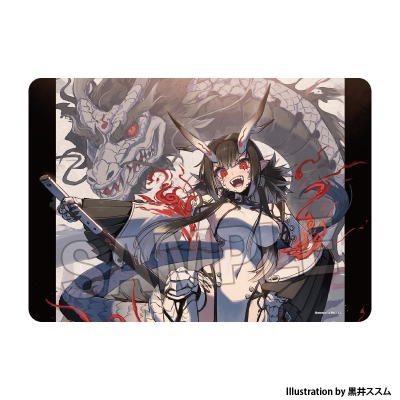 【グッズ-デスクマット】工画堂スタジオイラストレーターセレクション イラストプレイマットNT 黒井ススム 白龍ちゃん