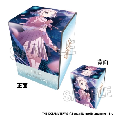 【グッズ-カードケース】学園アイドルマスター イラスト合皮製デッキケースNT 桜フォトグラフ 葛城リーリヤ